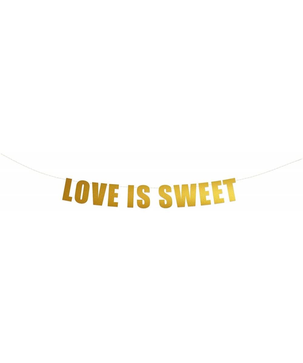 Love is Sweet - Wedding- Engagement- Bridal Shower- Birthday- Bachelorette- Anniversary- Holiday Party Banner Signs Decor (Go...