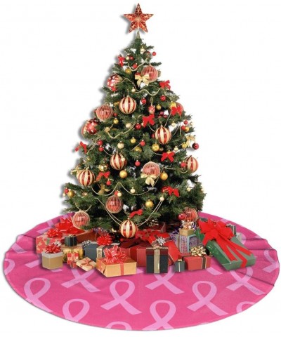 Breast Cancer Pink Ribbon Christmas Tree Skirt Gorgeous for Xmas Party Ornaments Decoration Accessory Gift - CK1928AE09S $14....