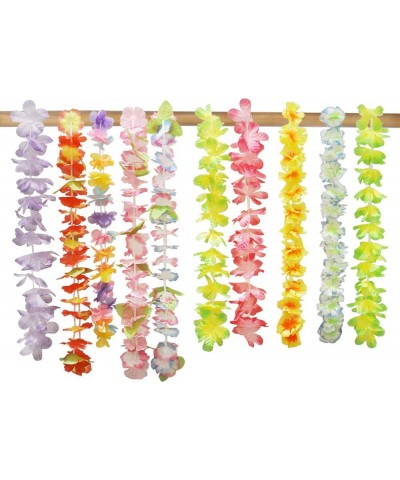 Toy 60 Counts Tropical Hawaiian Luau Flower Lei Party Favors (5 Dozen) - C318T32250H $10.24 Party Favors