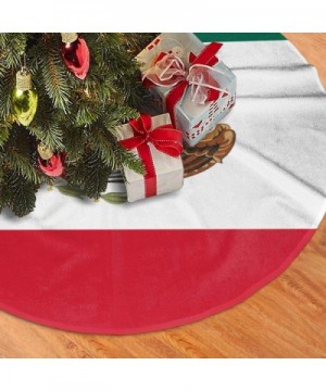 Christmas Tree Skirt Flag of Mexico Round Tree Skirts Mat Durable Polyester Humor Christmas Supply Home Decor Xmas Ornaments ...