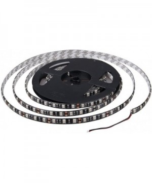 5M 16.4ft Purple Flexible LED Strip High Power Bright 300 SMD 5050 with Double Side Tape- IP65 Waterproof- Cuttable- Black PC...