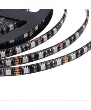 5M 16.4ft Purple Flexible LED Strip High Power Bright 300 SMD 5050 with Double Side Tape- IP65 Waterproof- Cuttable- Black PC...