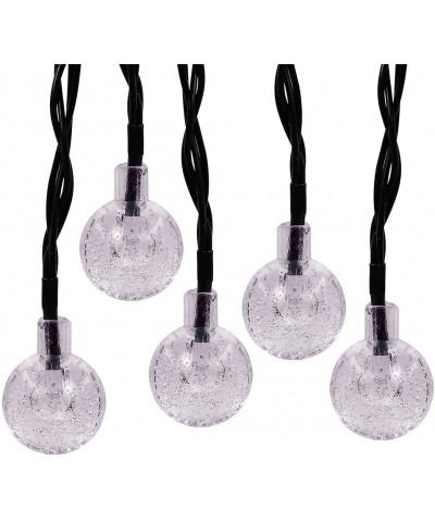 Solar String Lights- 40ft 100 Units Crystal Balls Flexible Waterproof LED Fairy Outdoor Starry Light- Solar Powered String Li...