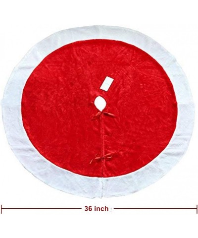 36 Inches Christmas Tree Skirt Ornament & Diameter Christmas Decoration New Year Party Supply - CT18W7ZGETH $11.61 Tree Skirts