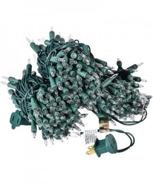 300 Mini Clear Lights- Christmas String Lights for Indoor and Outdoor Decorative Use- Green Wire- UL Listed - CO18G55H760 $14...