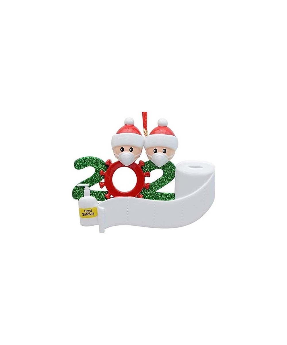 2020 Pandemic Christmas Ornaments- Personalized Quarantine Souvenir with Toilet Paper Hand Sanitizer - Hanging Figurine Chris...
