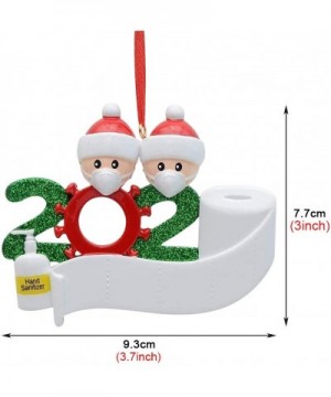 2020 Pandemic Christmas Ornaments- Personalized Quarantine Souvenir with Toilet Paper Hand Sanitizer - Hanging Figurine Chris...