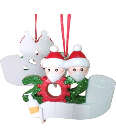 2020 Pandemic Christmas Ornaments- Personalized Quarantine Souvenir with Toilet Paper Hand Sanitizer - Hanging Figurine Chris...