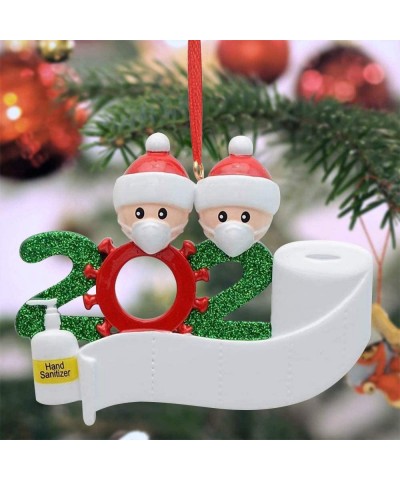 2020 Pandemic Christmas Ornaments- Personalized Quarantine Souvenir with Toilet Paper Hand Sanitizer - Hanging Figurine Chris...