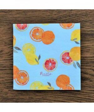 Paper Cocktail Scripture Napkins - Summer Citrus Watercolor The Lord is Good Religious Bible Verse Napkins - 20 Count Package...