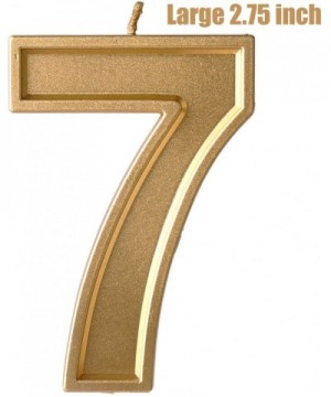 2.75 inch Large Birthday Candles Numbers Gold Glitter Birthday Numeral Candles for Birthdays- Weddings- Reunions- Theme Party...