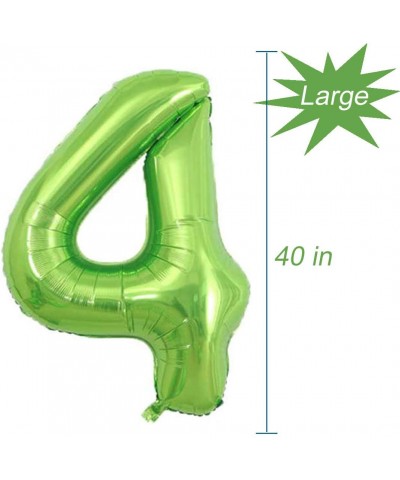Number 4 Balloon Helium Foil Mylar- 40 Inch- Green - Green 4 - C718XLGTCC5 $5.68 Balloons