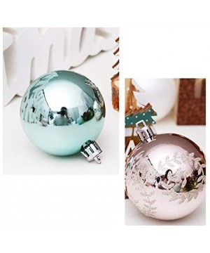 30pcs Christmas Ball Pendant Ornaments Shatterproof Snowflake Printed Xmas Tree Decoration Wedding Party Holiday Props (Rose ...