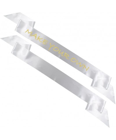 Blank Satin Sash- Plain Sash- Party Decorations- Make Your Own Sash (2 Pack- White) - White - CT182T3UAZ4 $6.87 Favors