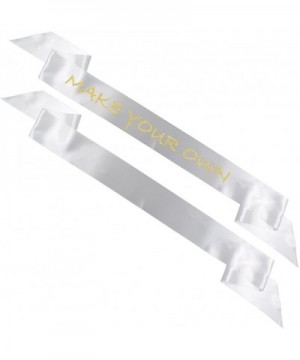 Blank Satin Sash- Plain Sash- Party Decorations- Make Your Own Sash (2 Pack- White) - White - CT182T3UAZ4 $6.87 Favors