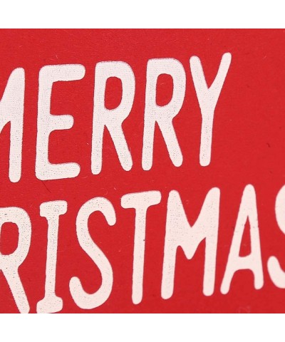 Christmas Door Hanging Sign Santa Cloth Hanging Plaque Wall Hanging Porch Yard Door Decorative-Snowman (Red Hat) - Snowman (R...