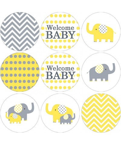 Yellow Elephant Baby Shower Favor Stickers - 180 Labels - CX12IRNIIEN $5.08 Favors