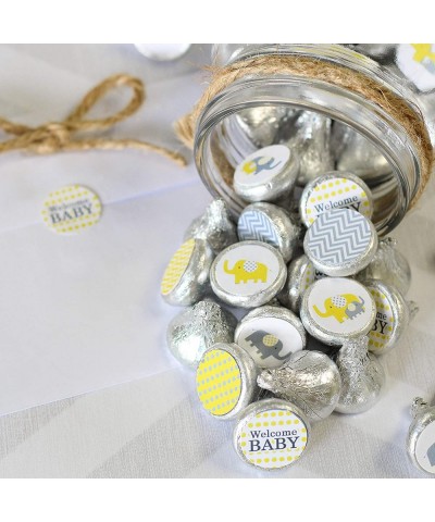 Yellow Elephant Baby Shower Favor Stickers - 180 Labels - CX12IRNIIEN $5.08 Favors