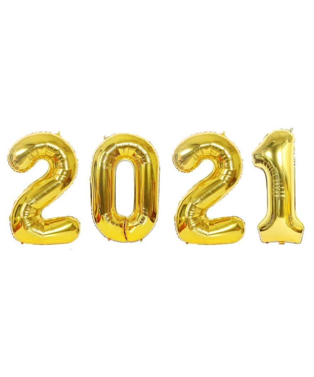 16 Inch 2021 Number Foil Balloons for New Year Eve Festival Party Anniversary Supplies Graduation Home Office Decorations - G...