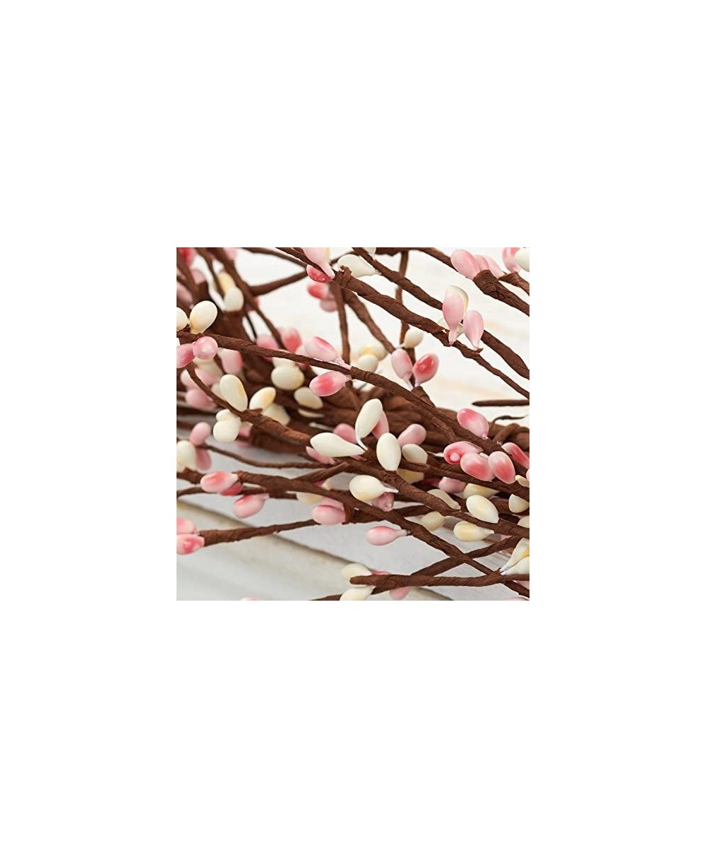 Flexible and Full Cream and Pink Pip Berry Garland for Decorating- Creating and Embellishing - Cream and Pink - C7183D25HA3 $...