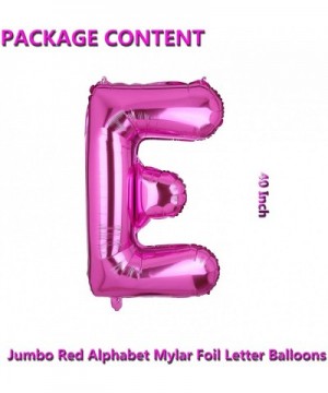 40 Inch Jumbo Pink Alphabet Mylar Foil Helium Letter Balloons Single Bridal Shower Anniversary Celebration Graduation Single ...