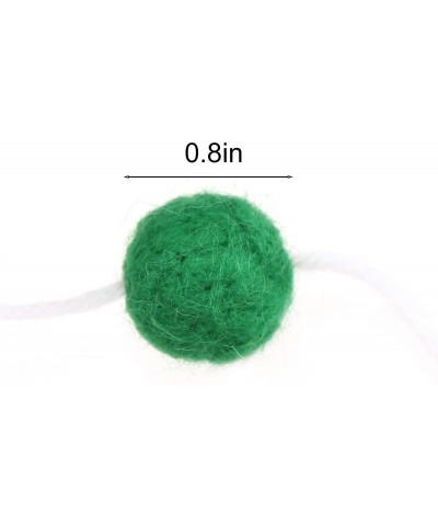 36PC 9.8 Feet Felt Wool Balls Garland 4/5 Inch Hanging String Kit for Christmas Tree Garland Holiday Decoration Birthday Wedd...