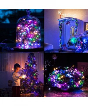 Color Changing String Lights Plug in- 39.5ft 100 LED Copper Wire Dimmable Fairy Lights 8 Modes Decorative Lights with Remote ...