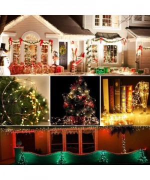 72FT 200 LED Solar Fairy Lights Waterproof 1200mAh Battery 8 Lighting Modes Christmas Outdoor String Lights (Warm White) - CD...