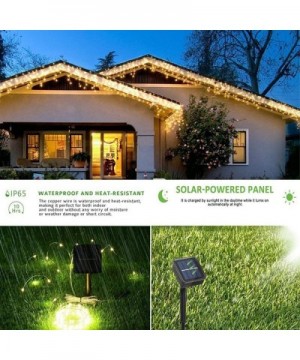 72FT 200 LED Solar Fairy Lights Waterproof 1200mAh Battery 8 Lighting Modes Christmas Outdoor String Lights (Warm White) - CD...