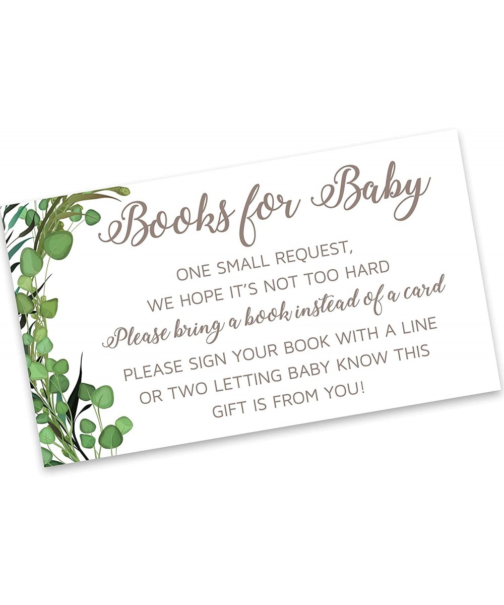 Gender Neutral - Baby Shower Boy or Girl Books for Baby. Set of 50 Green Leaf Rustic - Woodland Gender Neutral Books for Baby...