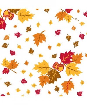 Heavy Duty Printed Plastic Table Cover Available in 44 Colors- 54" x 108"- Autumn Leaves - Autumn Leaves - CX11DGD8BG5 $9.24 ...