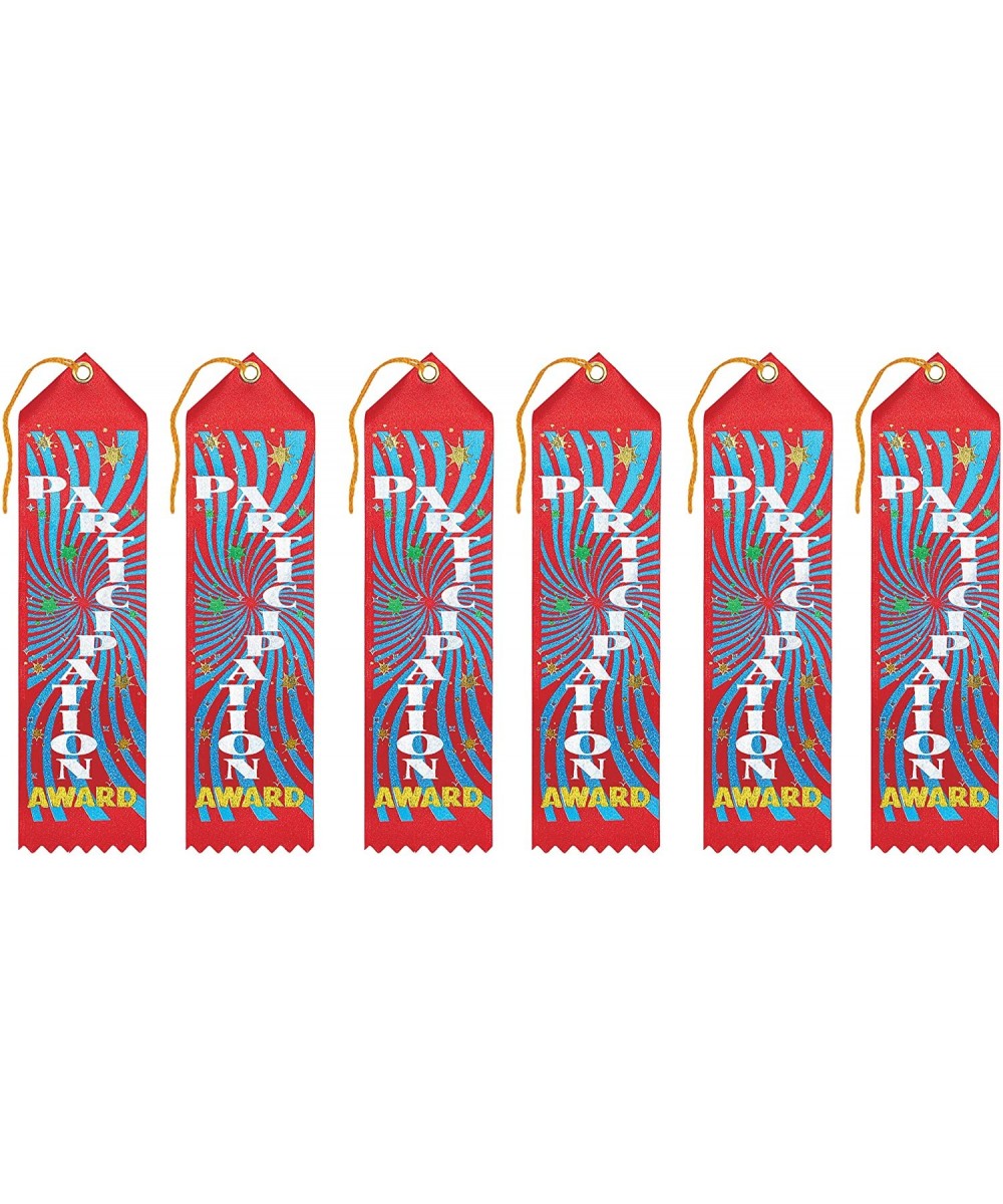 Participation Award Ribbons- 2 by 8-Inch- 6-Pack - C411J17SMNH $6.88 Favors