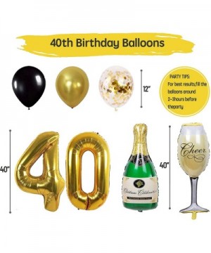 40th Birthday Decorations Party Supplies Gold Kit - 40th Birthday Gifts for men or women-40th Cake Topper - Banner - sash - g...