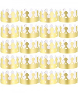 40 Pieces Golden Paper Crowns- Paper Crown for Birthday Party Baby Shower Photo Props - CV18Q6T9KX5 $9.15 Party Hats