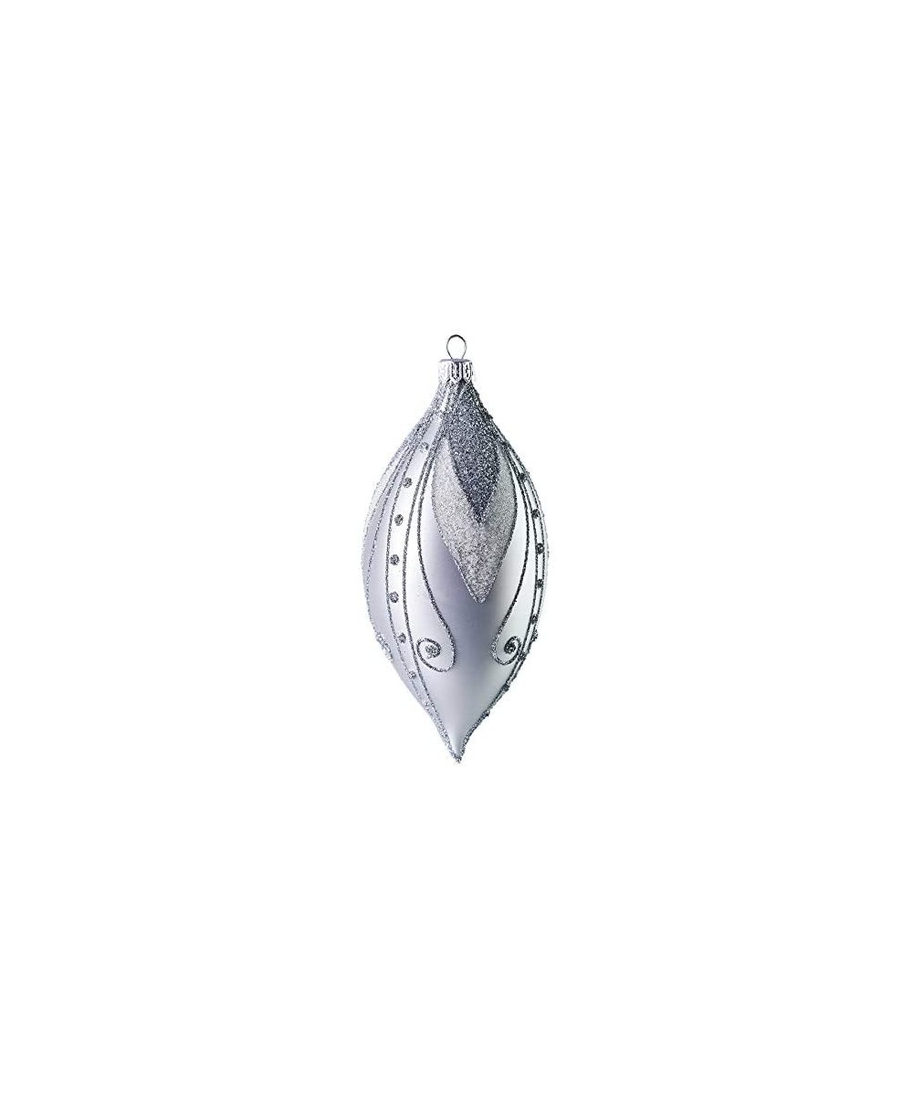 Silver Tear Drop Christmas Ornament - CD11PG9WETR $8.42 Ornaments
