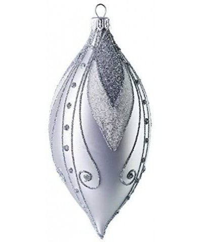 Silver Tear Drop Christmas Ornament - CD11PG9WETR $8.42 Ornaments
