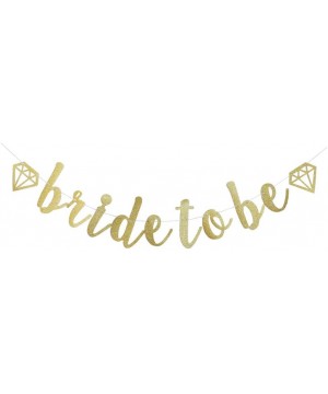Bride to Be Banner-Gold Glitter Sign for Wedding Engagement Party Decorations-Bridal Shower Party Bunting- Bachelorette Party...