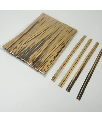 100pcs 6" Gold Metallic Twist Ties to Seal Homemade Lollipops- or to Decorate Floral Bouquets and Favor Boxes. - Gold - Gold ...