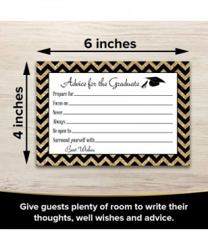 Graduation Advice Cards for the Graduate- Set of 25 - Party Games for High School or College Grad - Class of 2020 Gold and Bl...