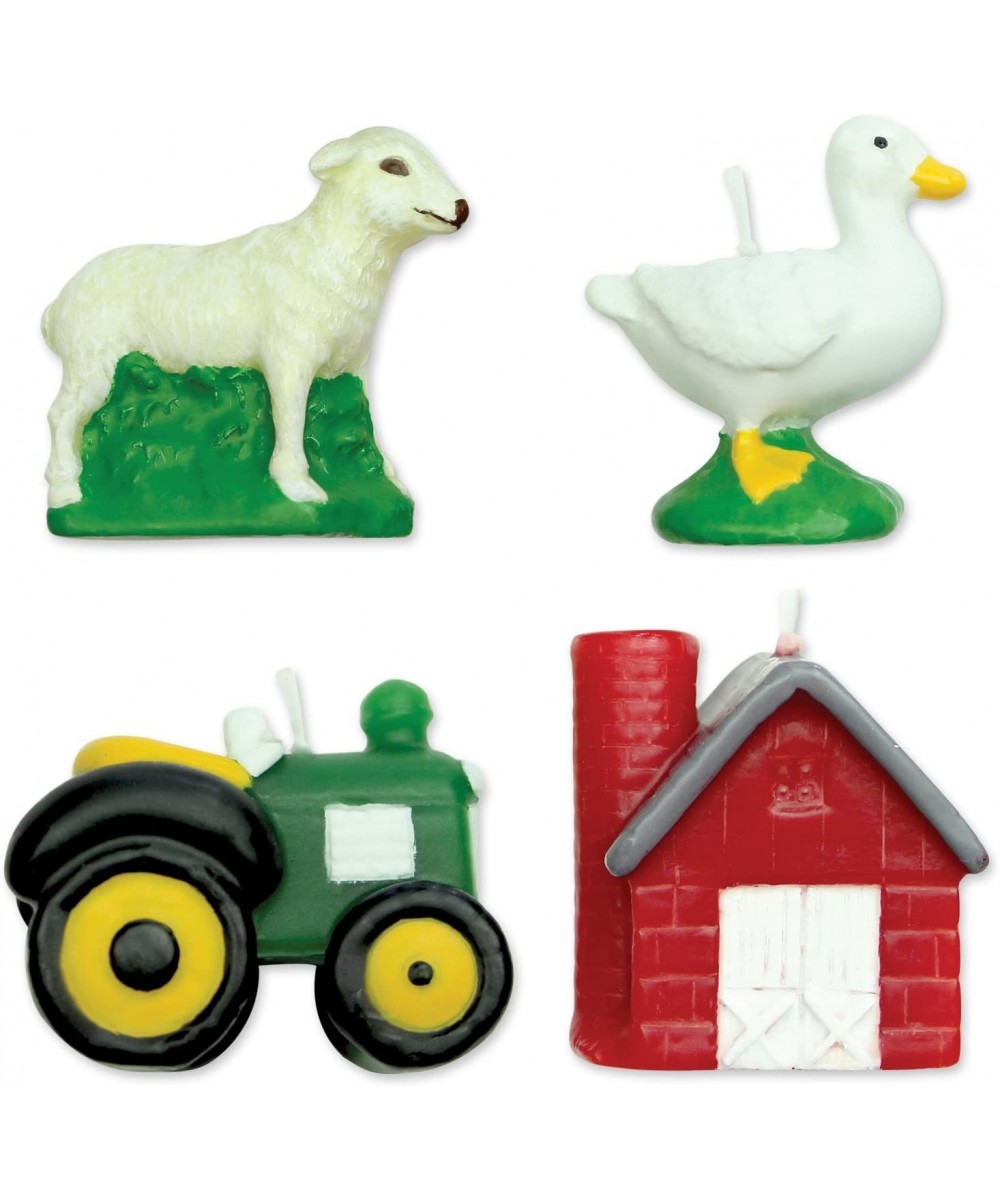 4 Set FARMYARD Animals Candles Birthday Party Cake Decorating - CX11TW7I44N $9.53 Birthday Candles