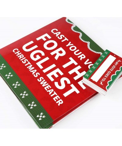 Ugly Sweater Contest Ballot Box Voting Cards - Christmas Xmas Holiday Party Supplies - CX18AKN4QH7 $11.43 Centerpieces