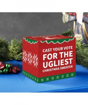 Ugly Sweater Contest Ballot Box Voting Cards - Christmas Xmas Holiday Party Supplies - CX18AKN4QH7 $11.43 Centerpieces