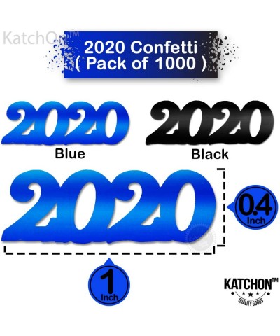 2020 Black Blue Confetti Pack of 1000- 1.5 Oz - Great for Table Decorations - Graduations Party Supplies - Black and Blue for...