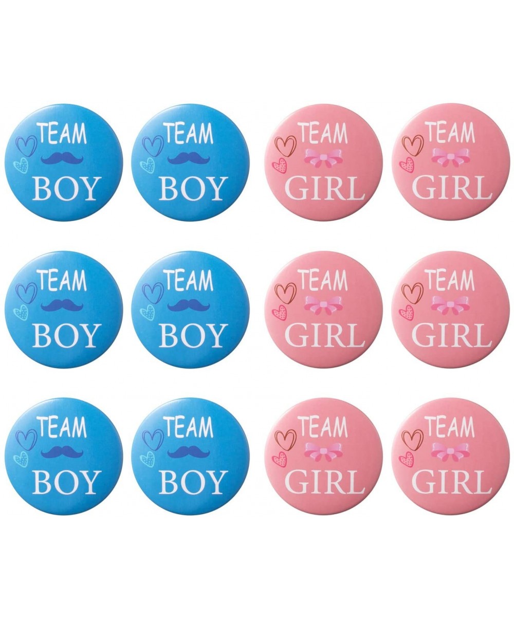 40 Pieces Gender Reveal Button Team Boy Girl Button Pins for Baby Shower Party Supplies- 2 Inches - CZ18UX3ZYGQ $9.33 Party F...