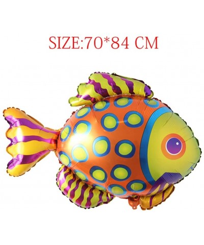 Large Fish Balloons- Foil Shark Lobster Octopus Balloon Sea World Horse Star Birthday Party Decorations Kid Inflatable Toys W...