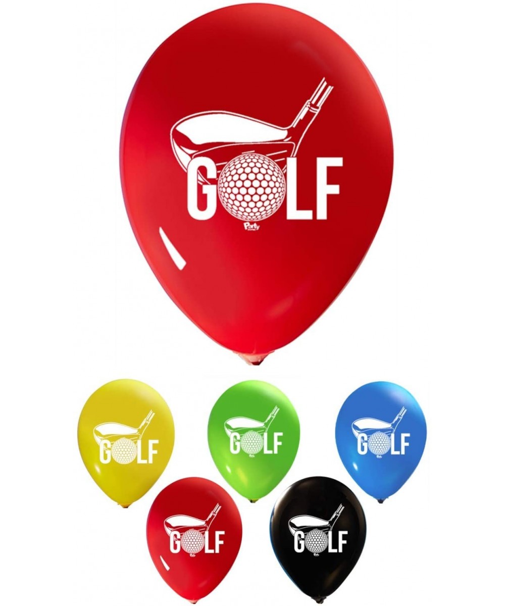 Golf Balloons - 12 Inch Latex - 2 Sided Print (16 Count) for Birthday Parties or Any Other Event Use - Fill with Air or Heliu...