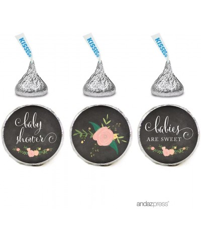 Chalkboard Floral Party Baby Shower Collection- Chocolate Drop Labels for Hershey's Kisses Party Favors- Babies are Sweet- 21...