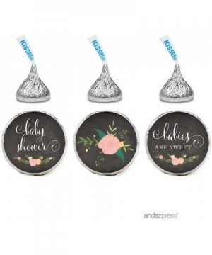 Chalkboard Floral Party Baby Shower Collection- Chocolate Drop Labels for Hershey's Kisses Party Favors- Babies are Sweet- 21...