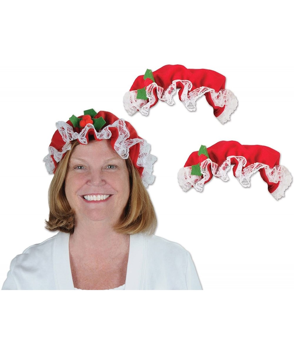 20812 3Piece Mrs. Claus Hats- Red/White/Green - C212O6UJZ6E $5.98 Hats