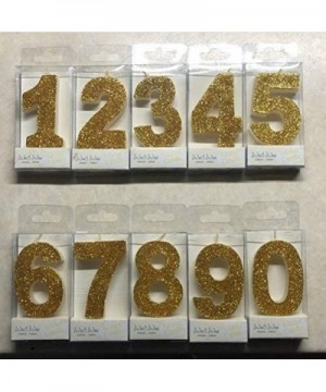 Ultra Sparkle Gold Glitter Birthday Number 3 Candle - Cake Topper - 3.25" (8.25cm) - Nr 3 - 3 - CN19299LK36 $6.95 Birthday Ca...